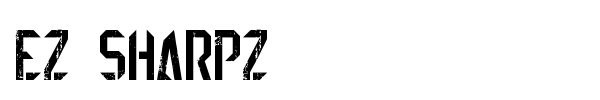 EZ Sharpz font preview